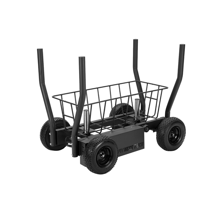 Trineo arrastre con resistencia magnetica y ruedas