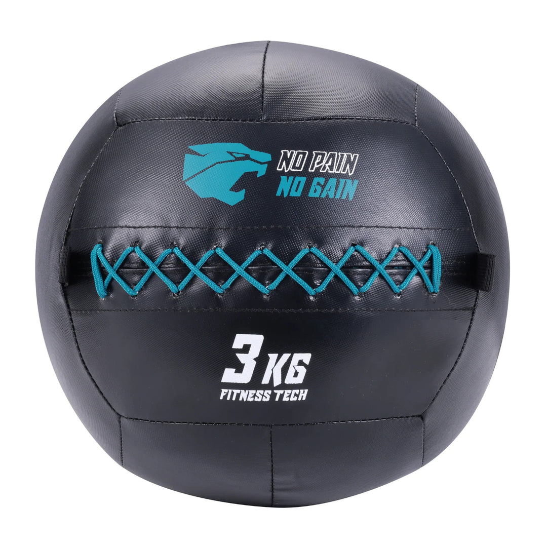 Zestaw 5 Wall Balls (3–14 kg) + Stojak