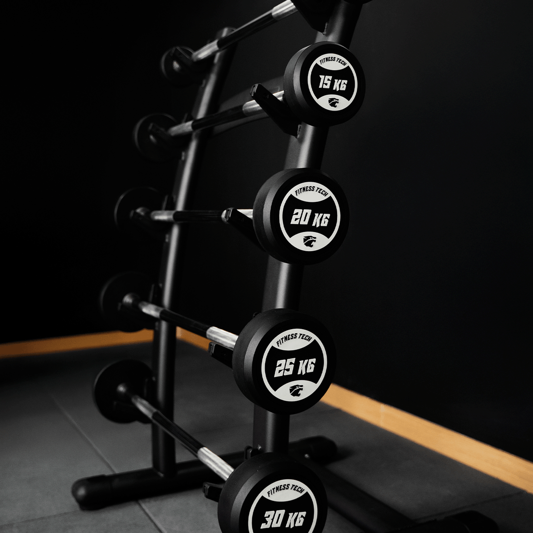 Set de Barras Montadas rectas con Rack | De 10 a 30 kg
