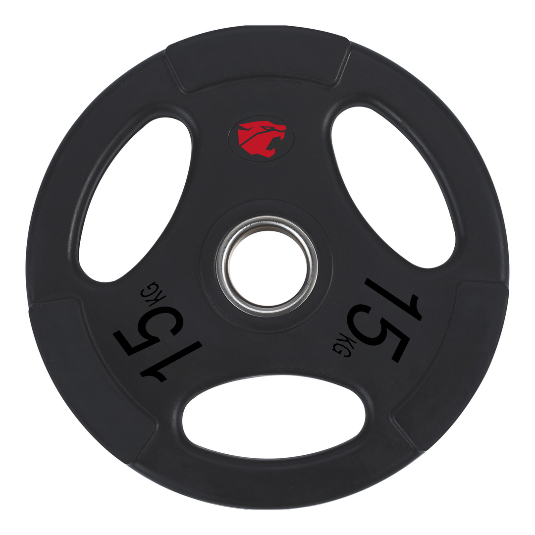Zestaw krążków gumowych 105kg 3 uchwyty 50mm Professional