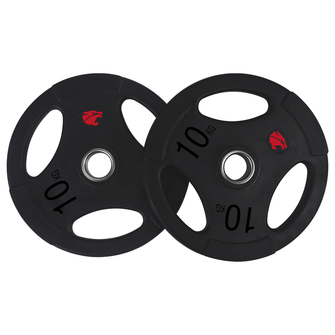 Zestaw krążków gumowych 105kg 3 uchwyty 50mm Professional