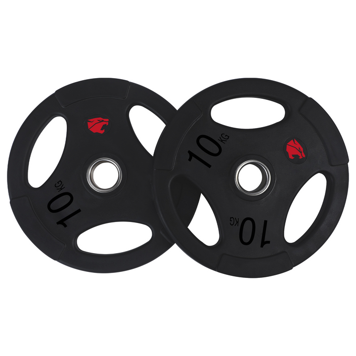 Zestaw krążków gumowych 105kg 3 uchwyty 50mm Professional