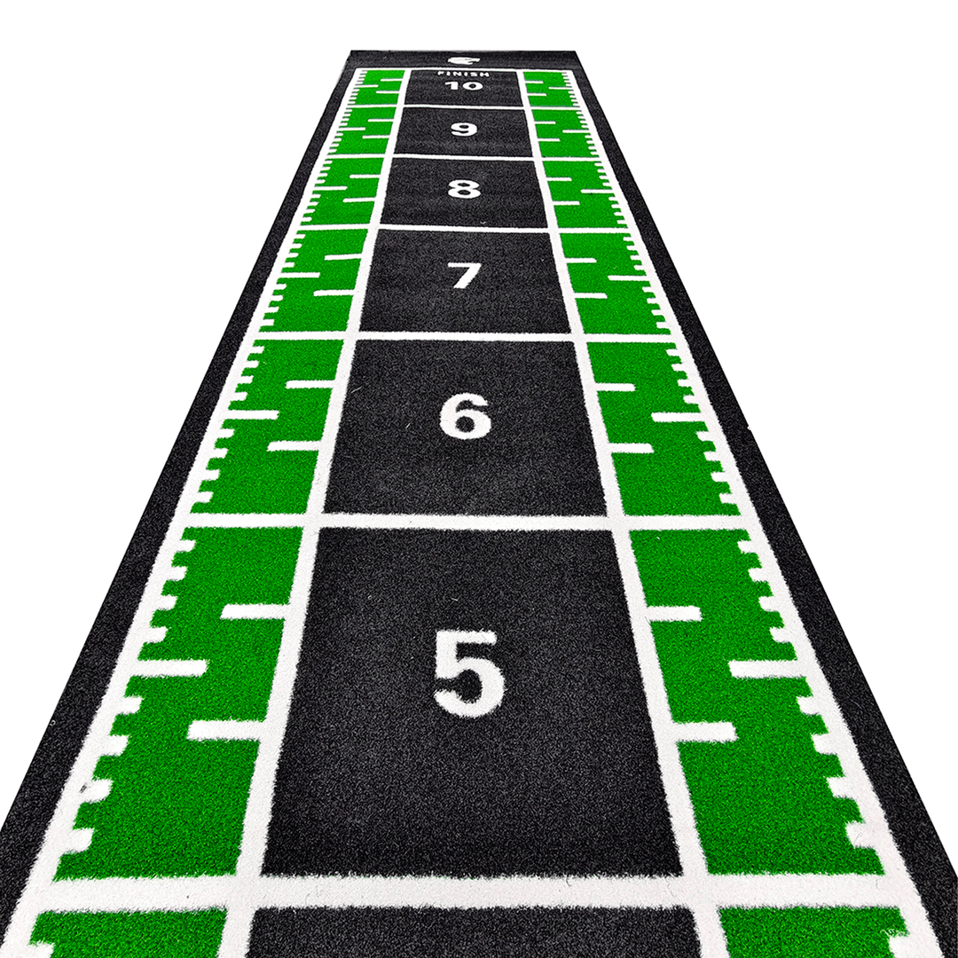 Pista de sprint de césped artificial